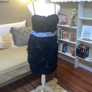 Miss Me Couture Cocktail Little Black Dress Purple Trim